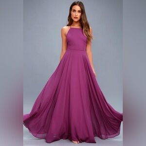 Lulus Mythical Kind of Love Magenta Maxi Dress